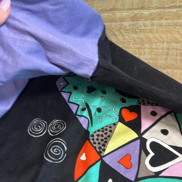 Louis Feraud vintage queen of hearts top size 12 - Picture 8 of 11